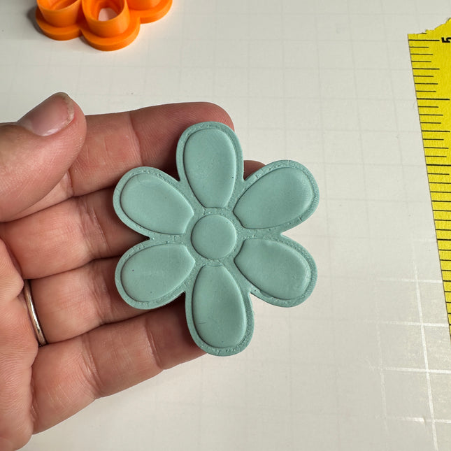 Big Flower Outline Polymer Clay Cutter statement Layered Petal Cutter for Earrings, Charms & Pendants - Create Along 