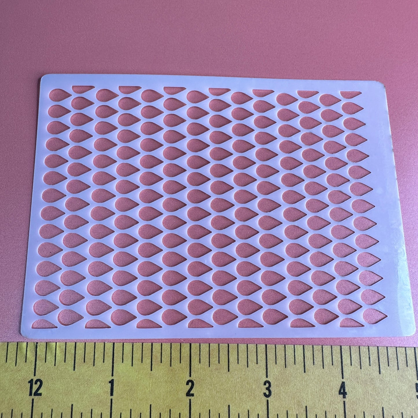 Rain Drops Mylar Stencil Texture Sheet