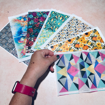 Fun Themes Magic Transfer Paper half sheet printed ready to use - Create Along 