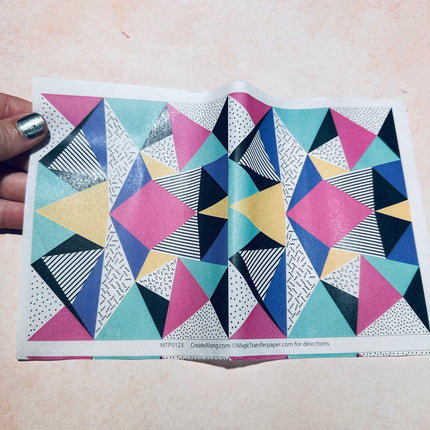 Fun Themes Magic Transfer Paper half sheet printed ready to use - Create Along 