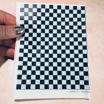 Black and White Magic Transfer Paper half sheet printed ready to use - Create Along 