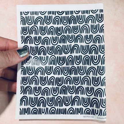 Black and White Magic Transfer Paper half sheet printed ready to use - Create Along 