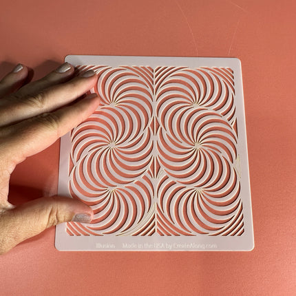 Illusion Mylar crafting stencil - Create Along 
