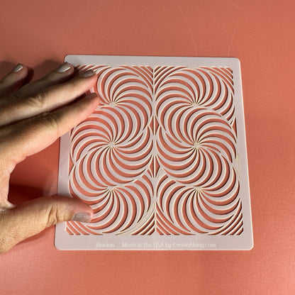 Illusion Mylar crafting stencil - Create Along 