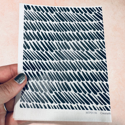Black and White Magic Transfer Paper half sheet printed ready to use - Create Along 