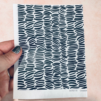 Black and White Magic Transfer Paper half sheet printed ready to use - Create Along 