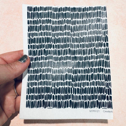 Black and White Magic Transfer Paper half sheet printed ready to use - Create Along 