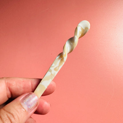 Hair Stick to make bun cover and slide barrettes - Create Along 