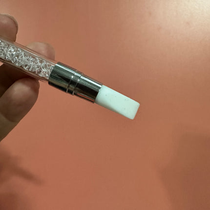 Rhinestone Handle Silicone Brush – Double-Ended for Liquid Clay, Resin & More - Create Along 