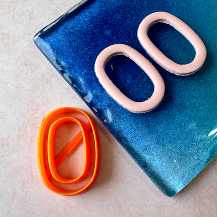 Pill Skinny Clay earring cutter  | polymer clay skinny link donut cutter - Create Along 