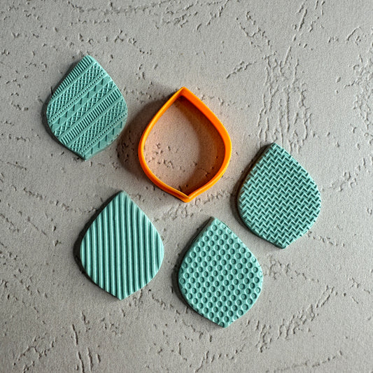 The Basic Earring Tear Drop polymer clay cutter