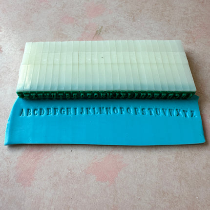 Mini Alphabet 1/8" letter stamp snap set - Create Along 