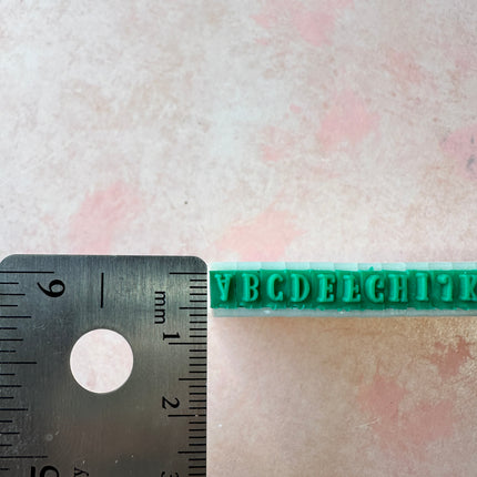 Mini Alphabet 1/8" letter stamp snap set - Create Along 