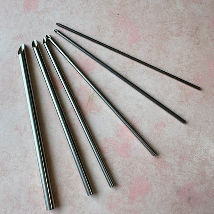 Micro Hole punch Scale maker stainless steel metal huggie rod poking tools for clay - Create Along 