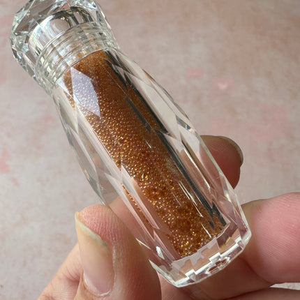 AB golden topaz Caviar Micro Beads no hole mini tiny flower centers - Create Along 
