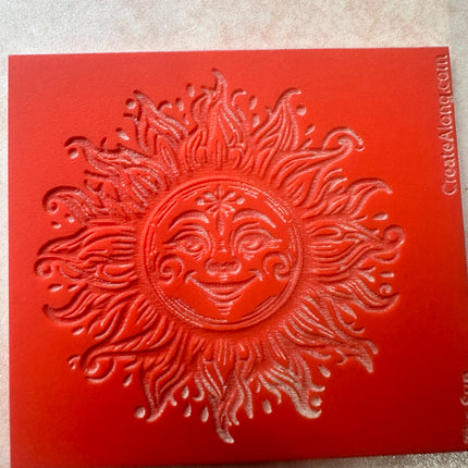 Smiling Sun Celestial element deco stamp clay paper - Create Along 