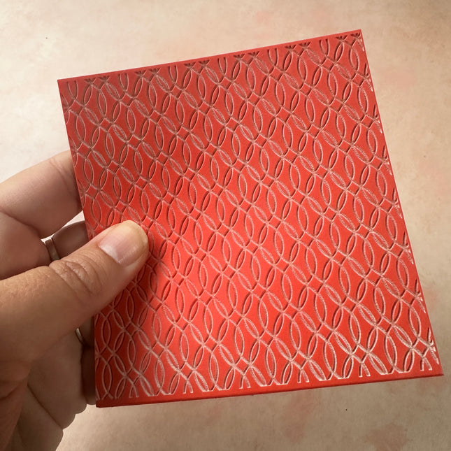 Mod Chains mid century modern Boho Rubber Stamp Texture Sheet Mat - Create Along 