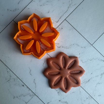 Anise Cross-Section Clay Cutter – 1.5” Polymer Clay Earring Jewelry - Create Along 