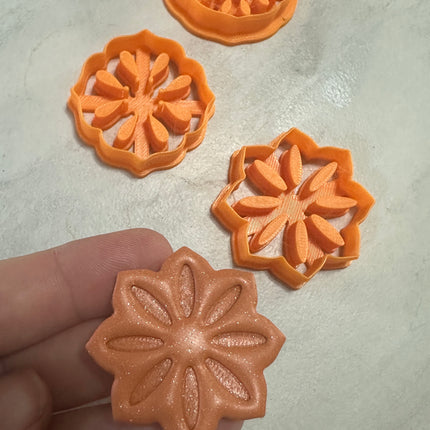 Anise Cross-Section Clay Cutter – 1.5” Polymer Clay Earring Jewelry - Create Along 