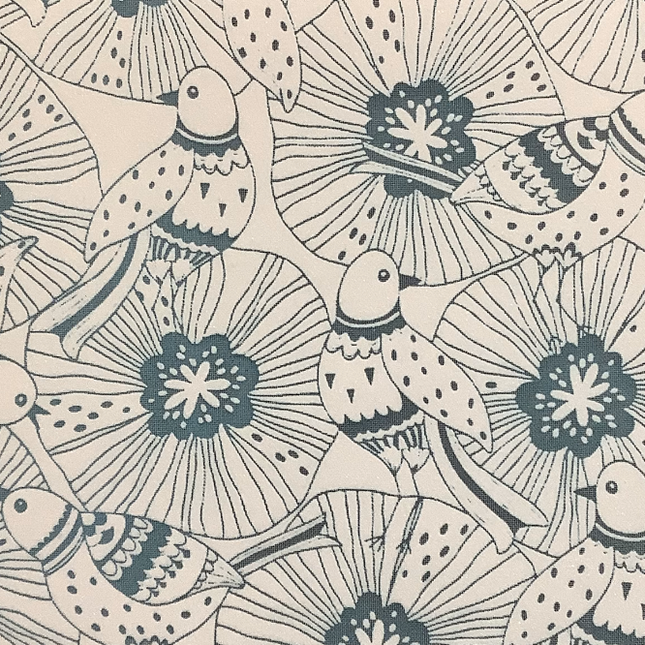 Poppy Bliss Floral Bird Summer Spring Silk screen - Create Along 