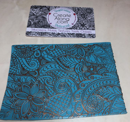 Shadows of Your Love Polymer Clay Silkscreen – Henna-Inspired Floral Pattern - Create Along 