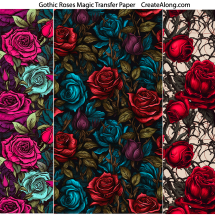 Fun Themes Magic Transfer Paper half sheet printed ready to use - Create Along 