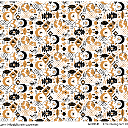 Fun Themes Magic Transfer Paper half sheet printed ready to use - Create Along 