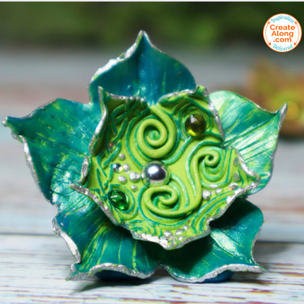 Sandy's Boho Flower Henna Jewelry Sized set of 3 polymer clay Cutters - Create Along 