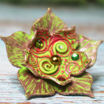 Sandy's Boho Flower Henna Jewelry Sized set of 3 polymer clay Cutters - Create Along 