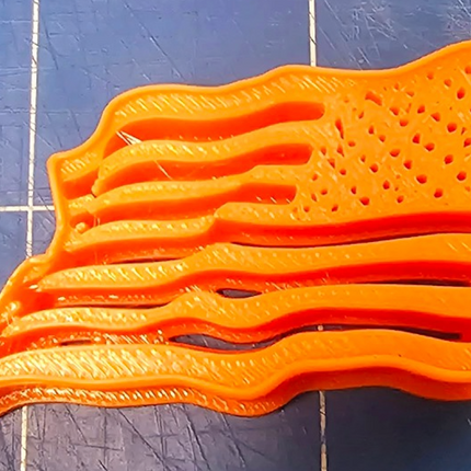 Waving American Flag polymer clay imprint cutter for earrings brooches decor - Create Along 