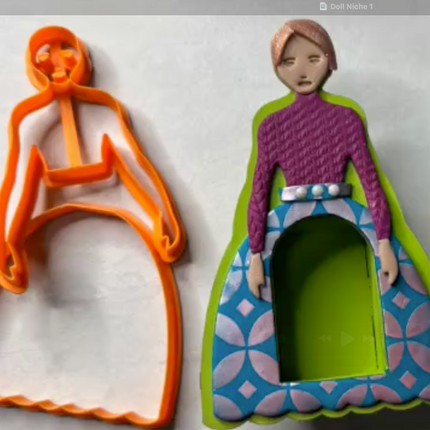 Doll Cutter Set with optional angel or fairy wings - Create Along 