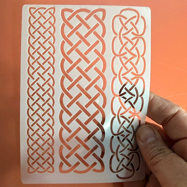 celtic knot border stencil