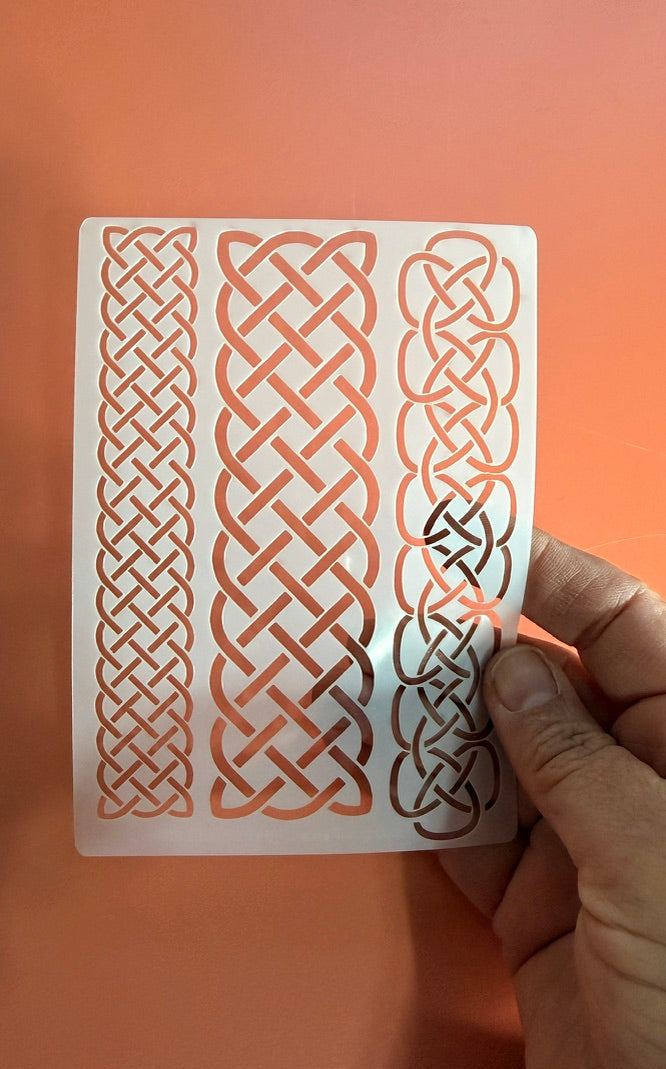 celtic knot border stencil