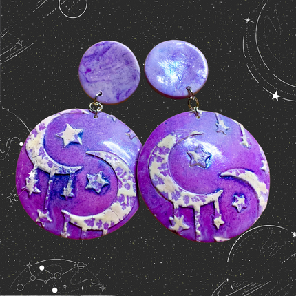 Dripping Moons clay earring project bundle - Create Along 