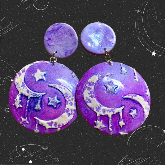 Dripping Moons clay earring project bundle