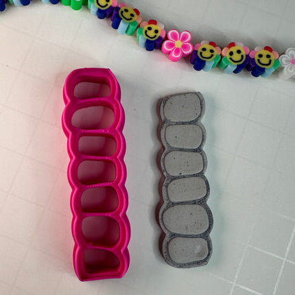 Fairy Stone Stack Polymer Clay Cutter – Rock & Mortar Texture for Fairy Doors, Walls & Paths - Create Along 