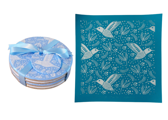 Hummingbird Nectar Silkscreen for Polymer Clay and Mixed Media - Create Along 