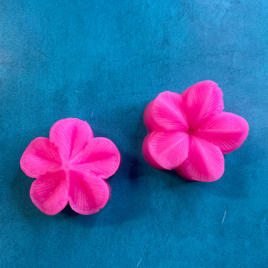 Small Round Flower press mold | silicone polymer clay and food safe mold