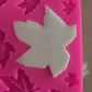 Polymer Clay Leaf Mold Maple Veined Leaves sculpt multiple slab fairy house door