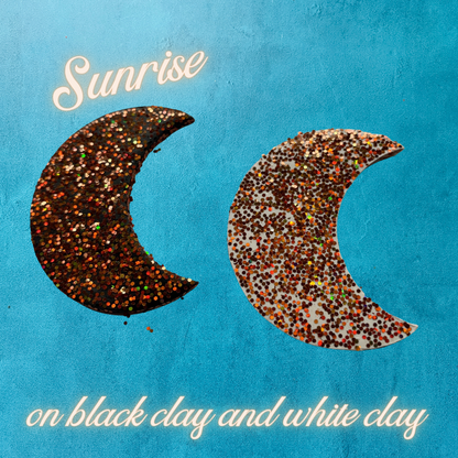 Glitter Sunrise fine 1/4 orange gold holo for pens candles earrings clay resin mugs slime tumblers nail art 2 oz - Create Along 
