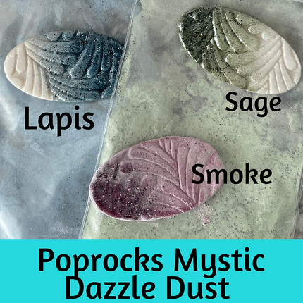 Dazzle Dust Heat Set Poprocks Mystic powder coat sealer for clay and metal charms - Create Along 