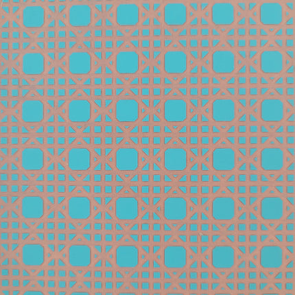 Large Rattan polymer clay silk screen stencil - Create Along 
