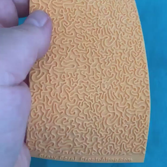 Maze Texture Stamp Mat Silicone rubber for polymer clay paper Gelli plate and resin