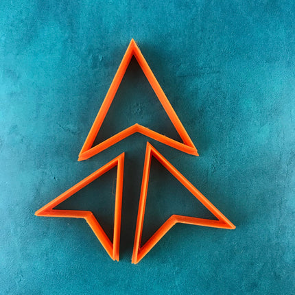 Arrow Head shape Jewelry Sized set of 3 polymer clay Cutters - Create Along 