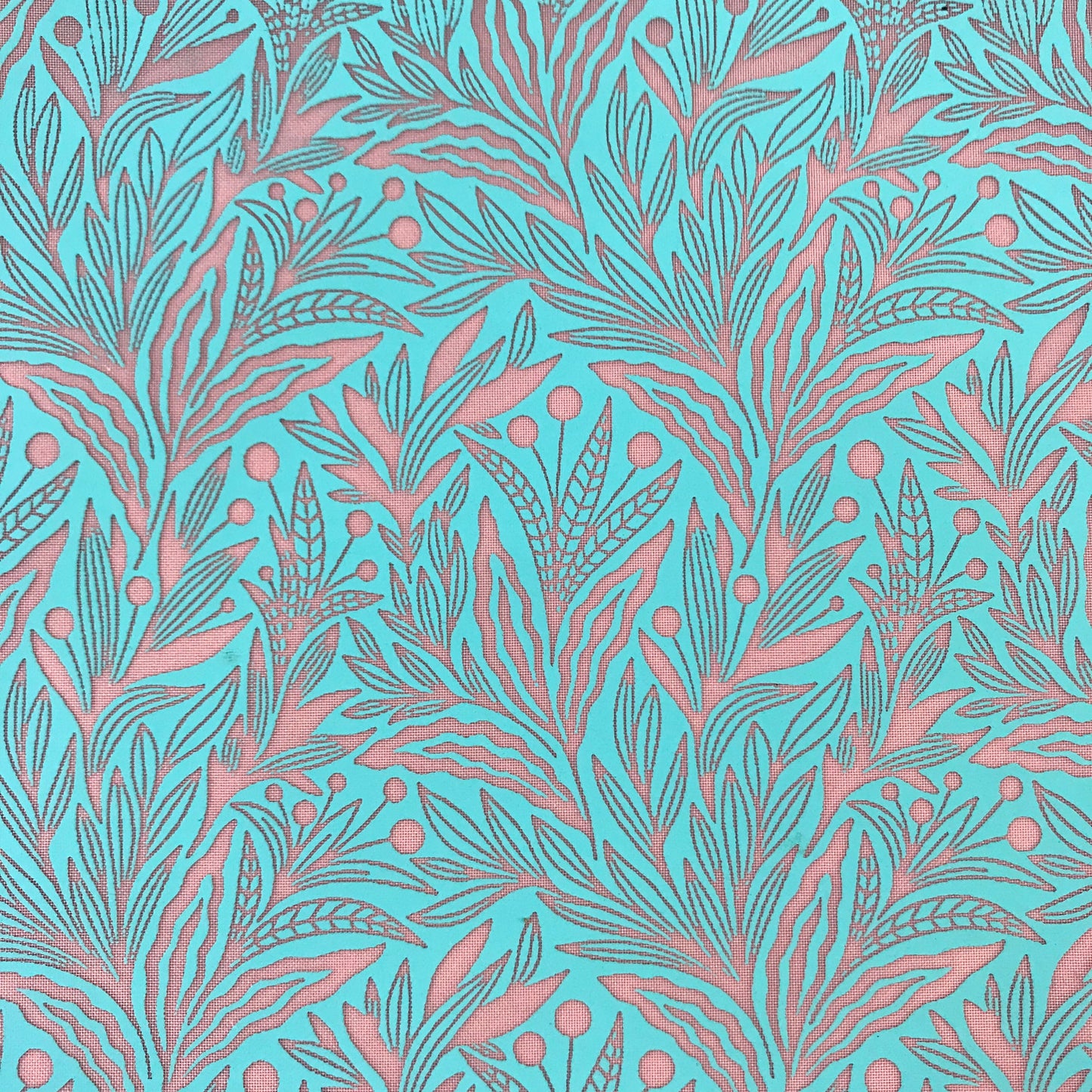 Silkscreen Stencil BerryBushes For Polymer Clay Earrings and art