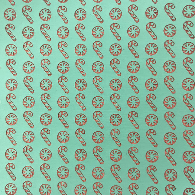 Candy Canes and Peppermints  Holiday Winter Christmas Silk Screen Stencil for Polymer Clay, Art Jewelry, Mixed Media - Create Along 