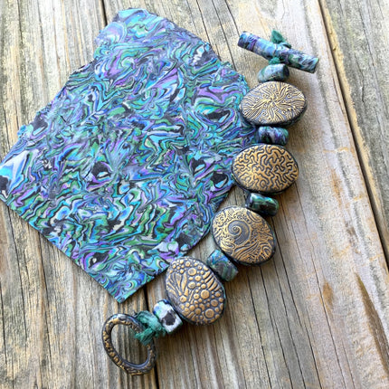 Make a Gorgeous Faux Abalone Slab & Reversible Seahorse Bracelet Online Workshop with Cindi McGee - Create Along 