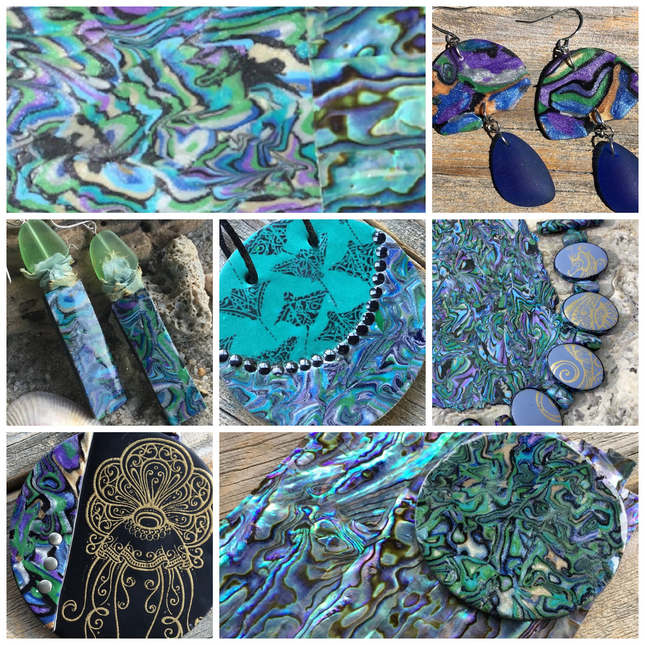 Make a Gorgeous Faux Abalone Slab & Reversible Seahorse Bracelet Online Workshop with Cindi McGee - Create Along 