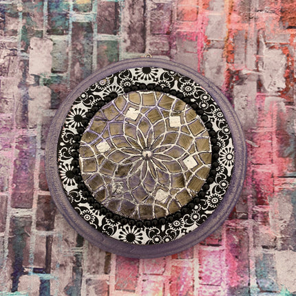 Coin Set #3 Round Mandala Stencils 6 patterns for polymer clay art jewelry mixed media - Create Along 