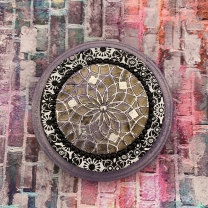 Coin Set #3 Round Mandala Stencils 6 patterns for polymer clay art jewelry mixed media - Create Along 